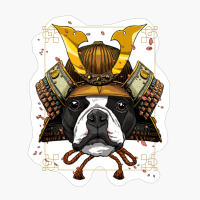 Samurai Boston Terrier Dog Warrior Samurai Lovers Gift