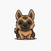 Cute Kawaii German Shepherd Chibi Dog Lover Gift Idea