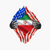 Super Iranian Heritage Iran Roots USA Flag Gift