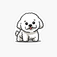 Cute Kawaii Bichon Frise Chibi Dog Lover Gift Idea
